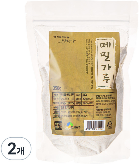 현재농원 박찬웅 메밀가루, 350g, 2개