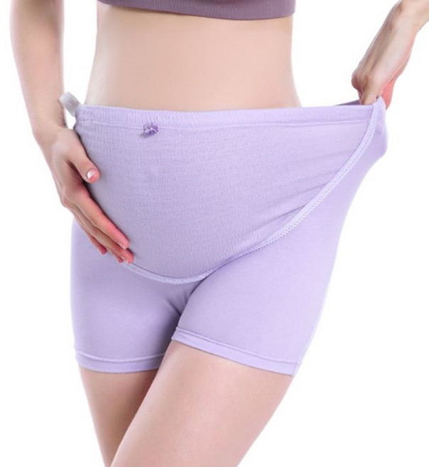 오다미 임산부 허리둘레 조절 풀커버 면 사각팬티 2p