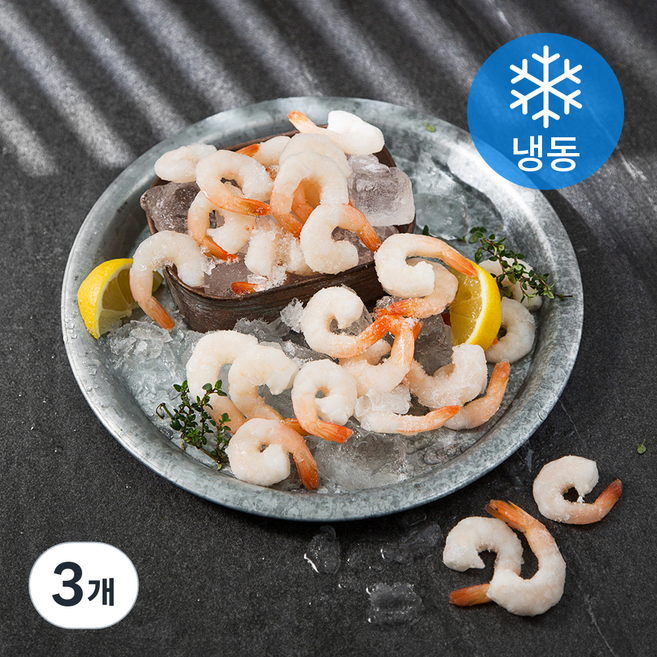 사랑해어 칵테일 새우 대 (냉동), 600g (60~85 마리), 3개