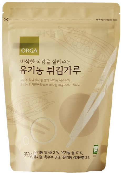 올가홀푸드 유기튀김가루, 350g, 1개