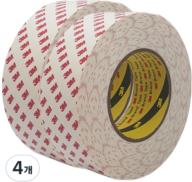 쓰리엠 PE 폼 양면테이프 화이트 48mm x 10m, 4개