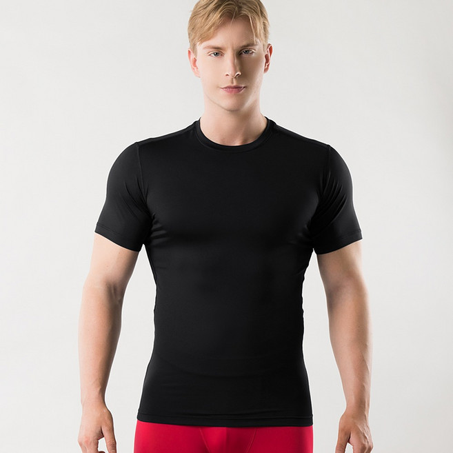 아르메데스 남성용 언더레이어 무지테크핏 반팔 상의 AR-51