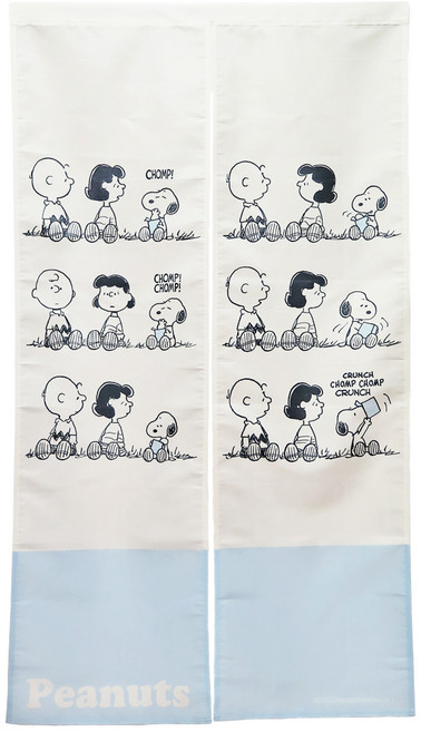 PEANUTS 史努比 長門簾, 好朋友 白色
