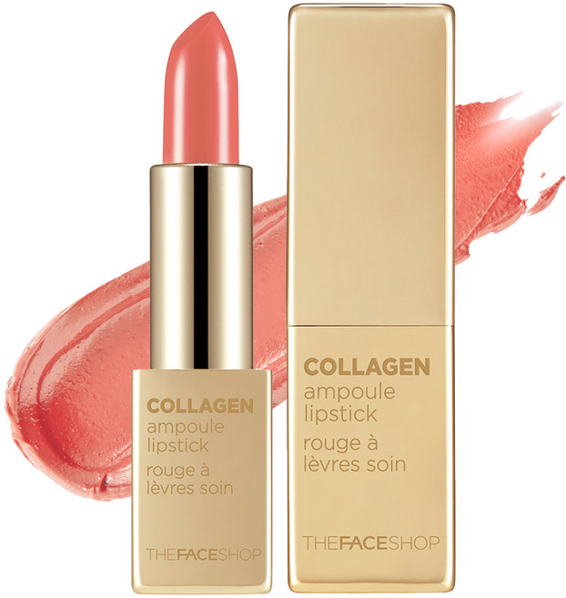 더페이스샵 콜라겐 앰플 립스틱, 08 젤싱코랄, 3.5g, 1개