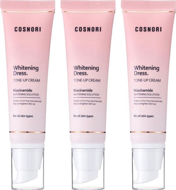 COSNORI 台灣公司貨 櫻花淨白提亮素顏霜 50ml, 單色, 3條