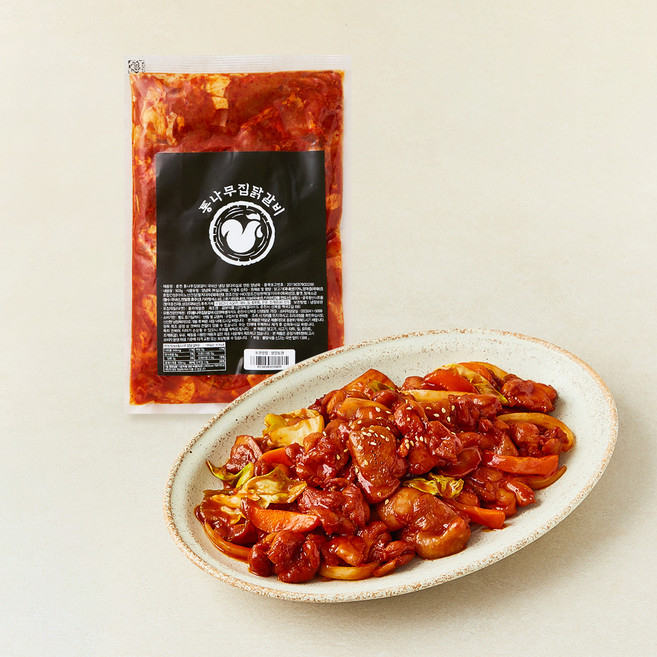 통나무집닭갈비 국내산 닭다리살로 만든 앙념육 (냉장), 500g, 1개