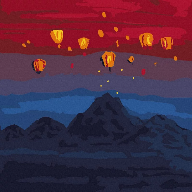 ArtLife 藝術生活 數字油畫DIY DA3124 20 x 20cm, 星河燦爛, 1個