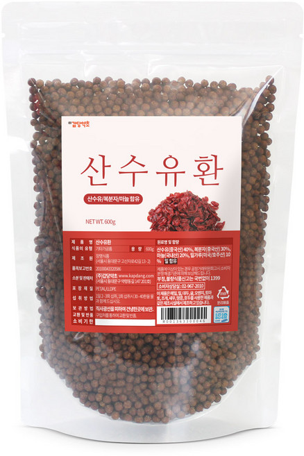 갑당약초 산수유환, 1개, 600g