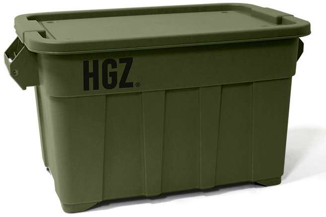 하이그라운즈 캐스터 카고 박스 75L, 카키, 1단, 1개