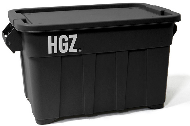 하이그라운즈 캠핑 캐스터 카고 박스 75L, 블랙, 1단, 1개