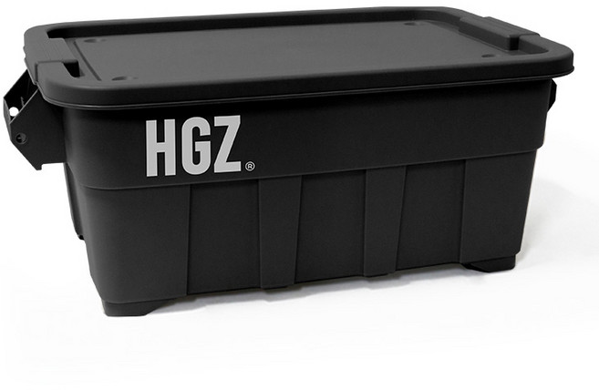 하이그라운즈 캠핑 캐스터 이동식 카고 박스 53L, 블랙, 1개