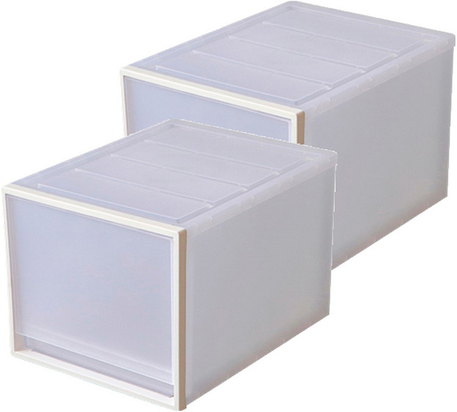 KEYWAY 聯府 單抽屜整理箱 深型 CK-105 35L, 透明色, 2個