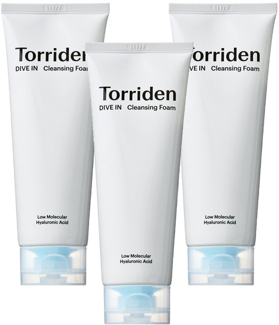 토리든 다이브인 저분자 히알루론산 클렌징 폼, 150ml, 3개