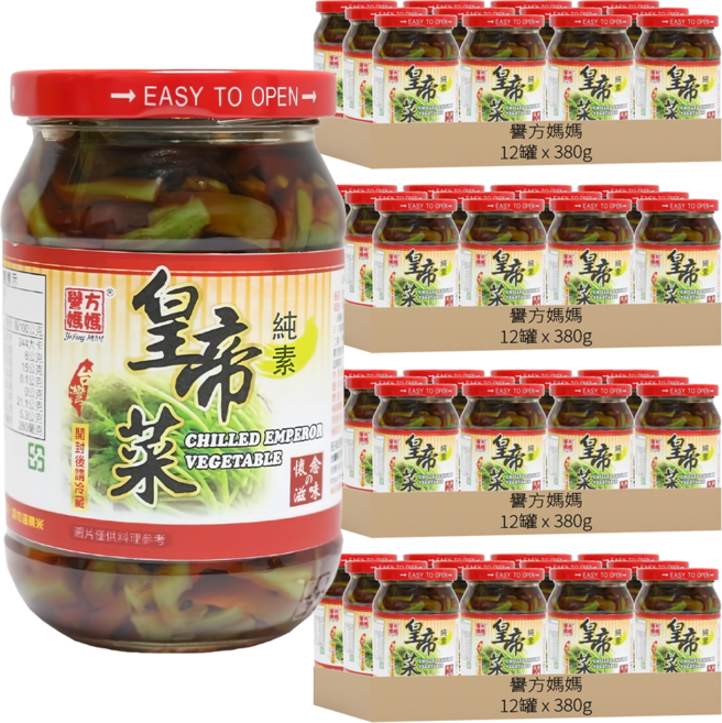 譽方媽媽 皇帝菜, 380g, 48罐