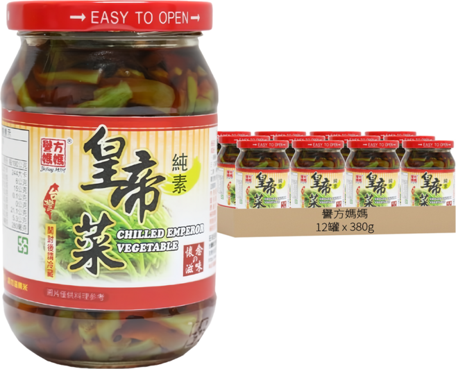 譽方媽媽 皇帝菜, 380g, 12罐