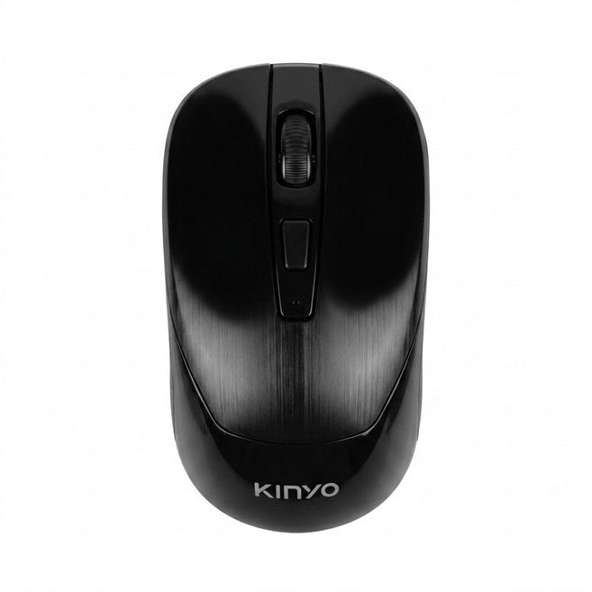 Kinyo 2.4GHz 無線靜音滑鼠 GKM-539, 黑色