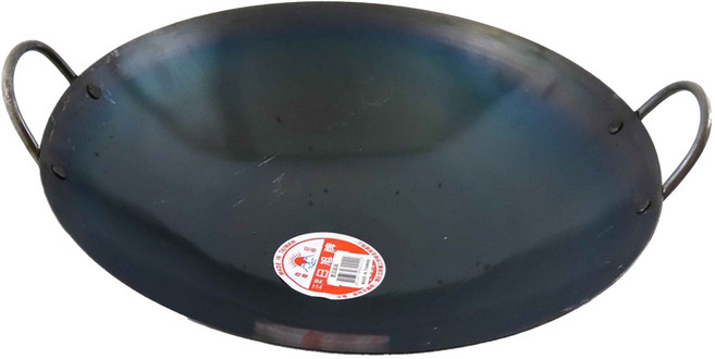SRW 日旭牌 雙耳鐵鍋 尺5, 44.5cm, 鐵灰色, 1個
