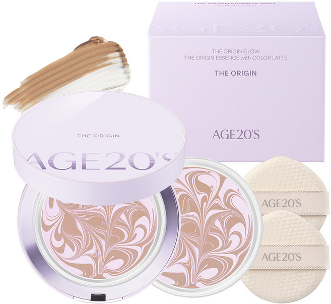 에이지투웨니스 디오리진 에센스 팩트 본품 12.5g + 리필 12.5g, 21호라벤더라떼, 1개