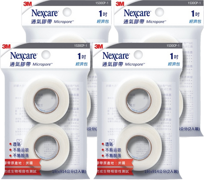 3M Nexcare 通氣膠帶, 2捲, 4包