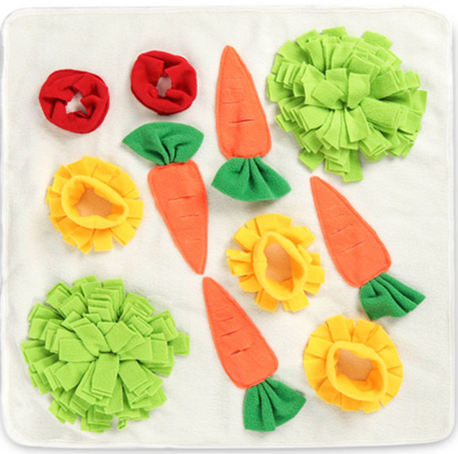 딩동펫 반려동물 스니핑 당근 노즈워크 매트, 혼합색상, 1개