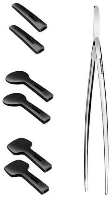 tescoma Presto 3對不沾鍋尼龍夾套組 (30.5cm), 黑色 + 銀色, 1組