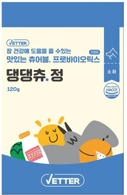 베터 반려동물 댕댕츄정 영양제, 30정, 장건강/유산균, 1개 - 쿠팡