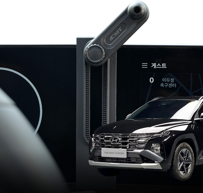 주파집 더뉴 투싼 NX4 전용 핸드폰 거치대 마운트, 1개, 블랙