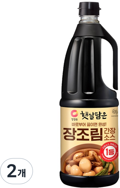 햇살담은 장조림 간장 소스, 1.7L, 2개