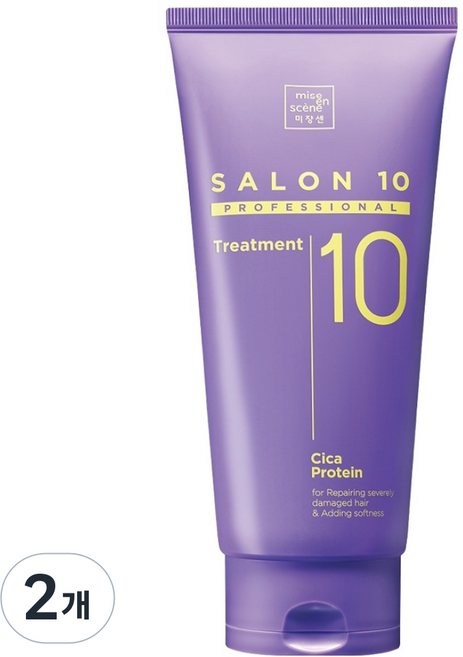 미쟝센 살롱10 프로페셔널 시카 프로틴 트리트먼트, 280ml, 2개