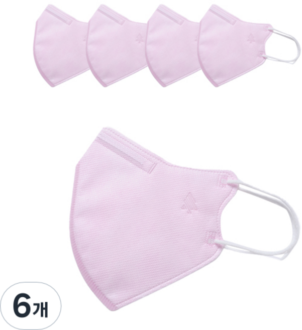 새부리형 호프리미엄 비말차단 마스크 KF-AD, 5개입, 6개, 라벤더핑크
