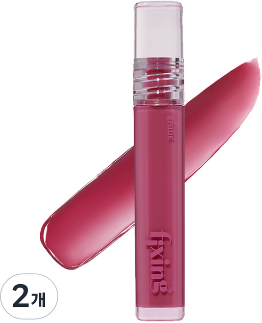 ETUDE 光澤定色唇釉, 12 櫻桃糖, 2個