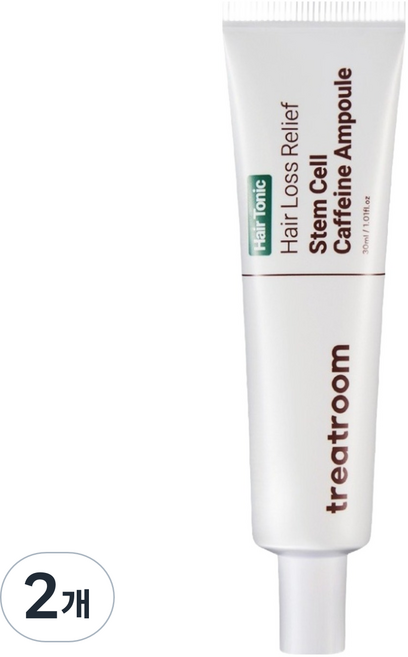 트리트룸 헤어토닉 탈모완화 줄기세포 카페인 앰플, 2개, 30ml