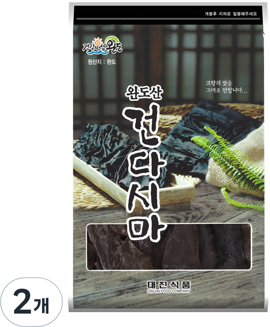 바다맘 완도 건다시마, 200g, 2개