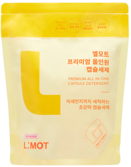 엘모트 프리미엄 올인원 캡슐세제, 30개입, 1개