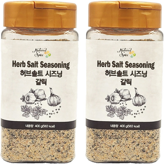 Natural Spice 香草鹽調味料 蒜味, 400g, 2個