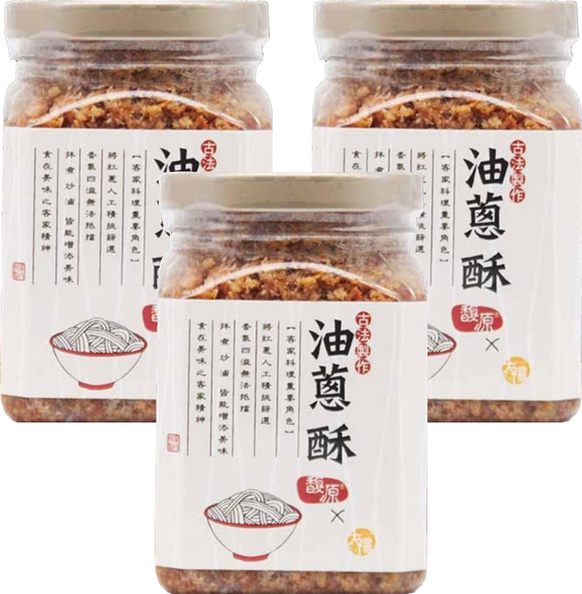 SUNFOOD 太禓食品 古法製作油蔥酥, 300g, 3罐