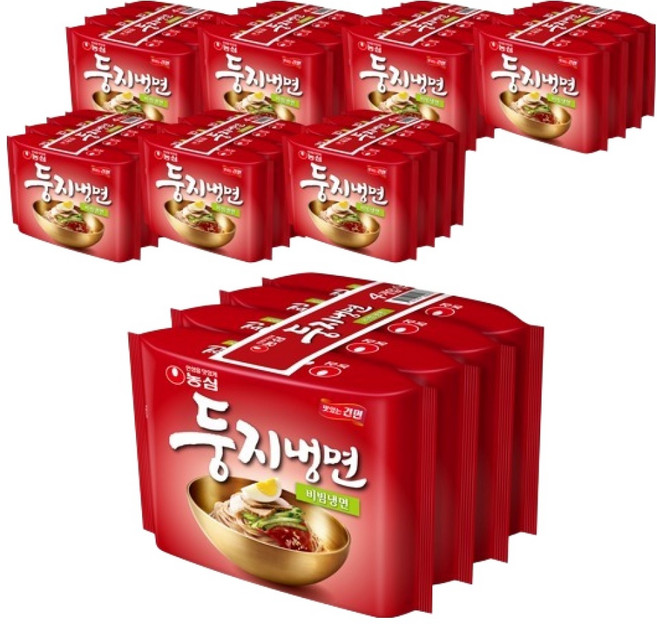 Doongji Cold Noodles 鳥巢辣拌冷麵 162g, 32包