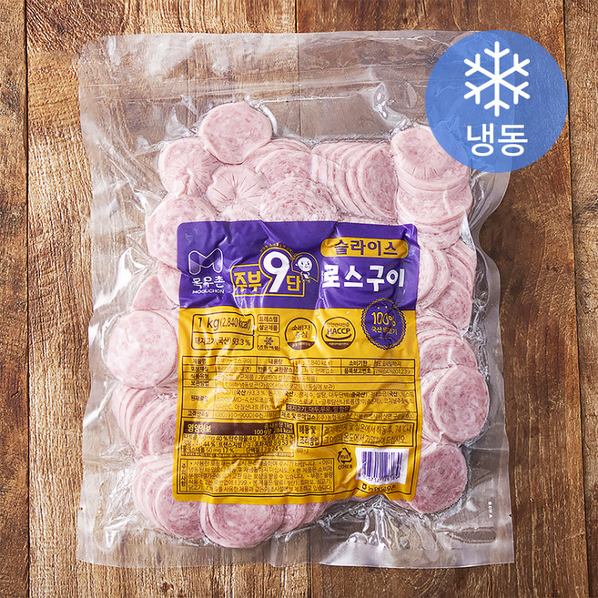목우촌 주부9단 슬라이스 로스구이 (냉동), 1kg, 1개