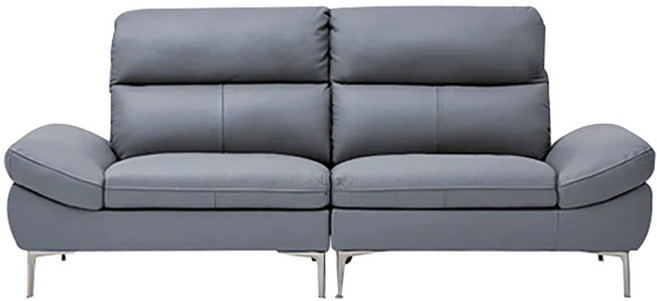 한샘 엠마 컴포트 천연가죽 3인용 소파 방문설치, 스카이그레이