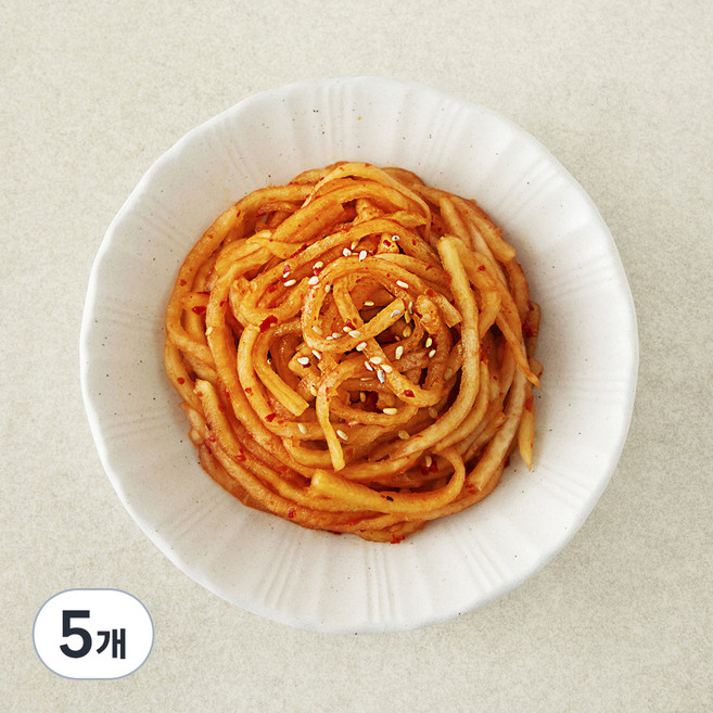 집반찬연구소 무생채, 180g, 5개