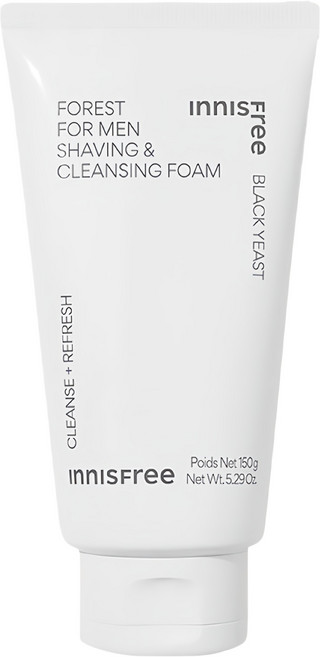 INNISFREE 台灣公司貨 綠樹林風男士保濕潔顏乳, 150g, 1條