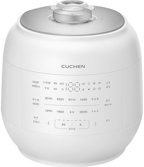 쿠첸 121+ 올스테인리스 듀얼프레셔 IH 전기 압력밥솥 6인용, WHITE, CRT-RPD0692SEW
