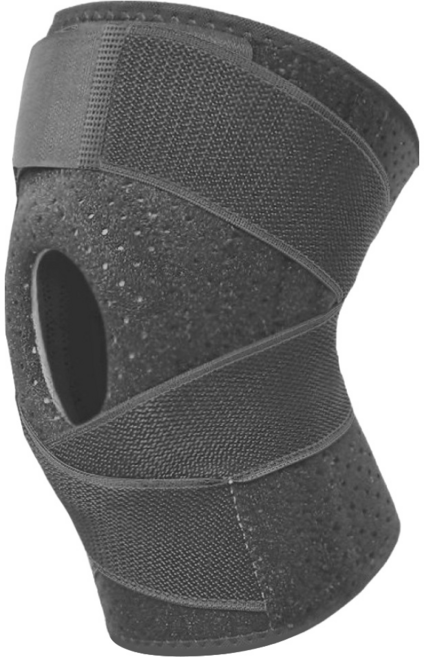 AOLIKES 奧力克斯 護膝 7908 OK布SBR吸汗冷感布, 1個, 黑色