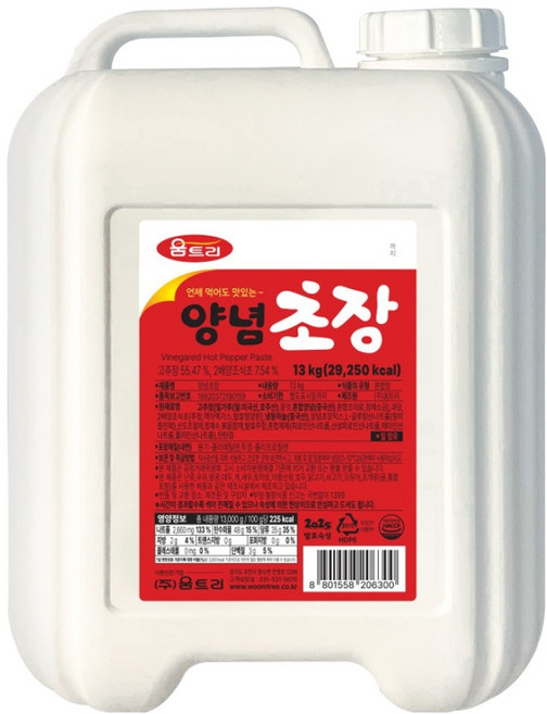 움트리 양념초장, 13kg, 1개