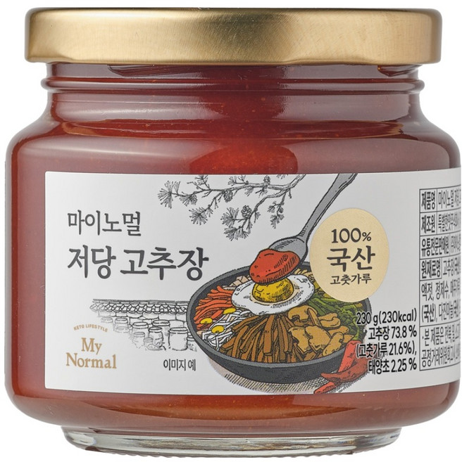 마이노멀 저당 고추장, 230g, 1개