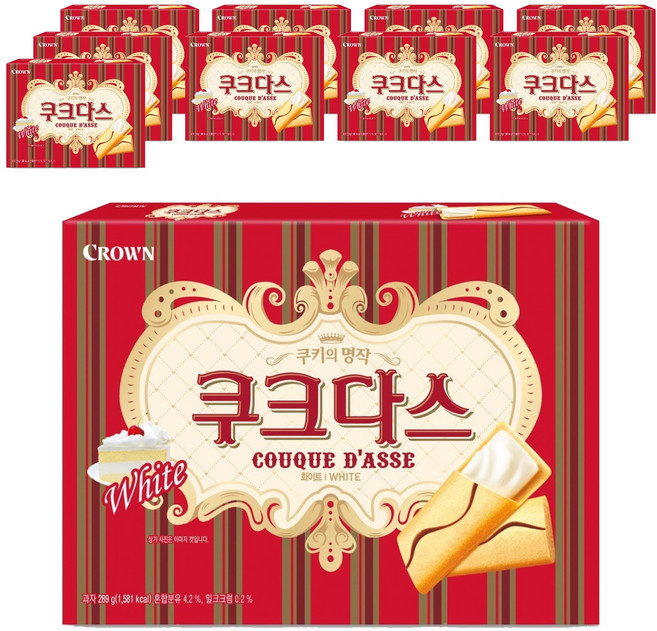 쿠크다스 화이트 토르테, 289g, 10개