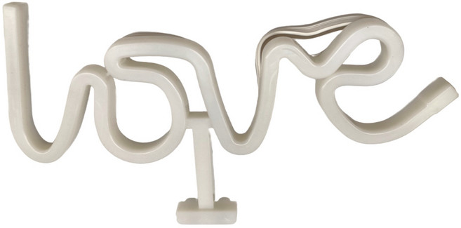 半島良品 INS造型霓虹燈LED擺飾燈, 白色