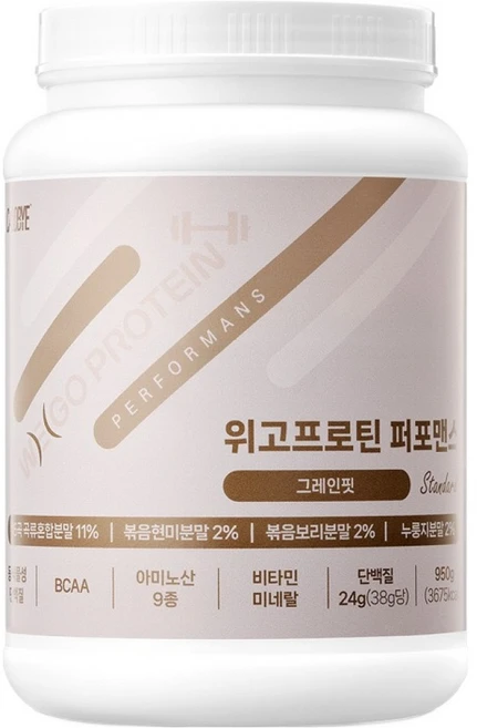 칼로바이 단백질쉐이크 퍼포맨스 그레인핏, 950g, 1개 - 쿠팡