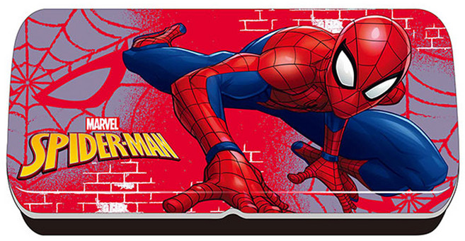 MARVEL 漫威 SPIDER-MAN 蜘蛛人雙層鐵筆盒, 紅色, 1個