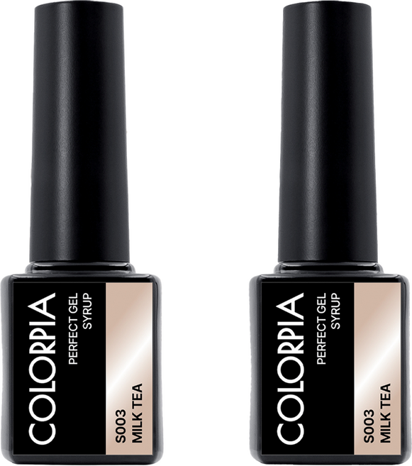 Colorpia 一步式糖漿感凝膠美甲, 2個, S003 奶茶, 6g